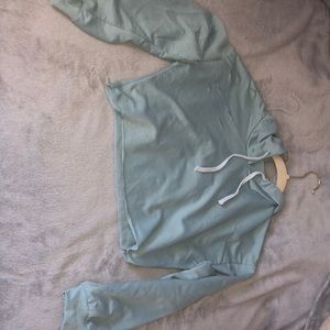 Cropped Teal hoodie